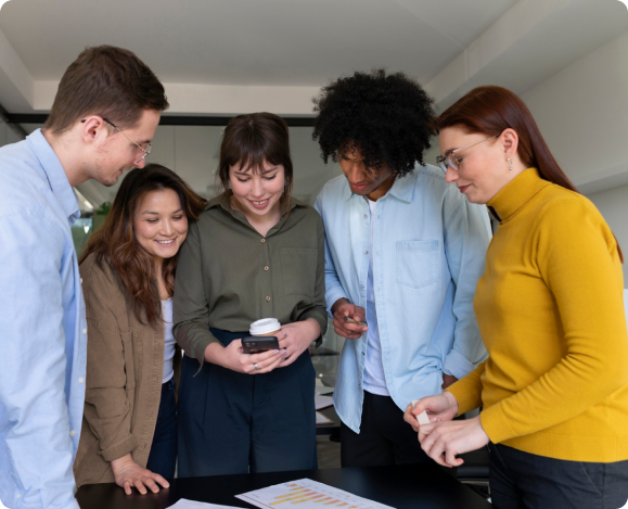 Healthcare professionals collaborating